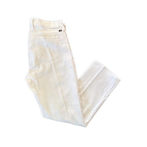 New Lucky Brand Sofia Capri Jean Sz 10/30 White Curvy Lucky You zip denim - Picture 10 of 12